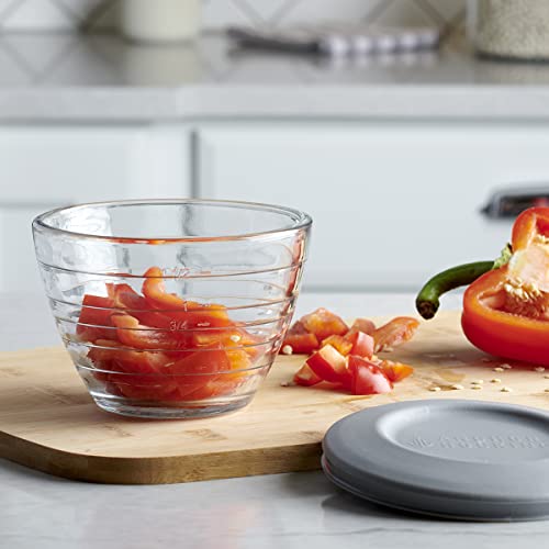 Anchor Hocking Glass 6 Piece 2 Cup 4-IN-1 PREP BOWLS