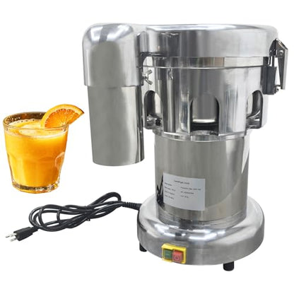DINENOVATE Commercial Centrifugal Juicer Machine 750W, Stainless Steel Electric Fruit & Vegetable Juice Extractor with Automatic Pulp Separation (11-30 lb/min) for Restaurant & Bar