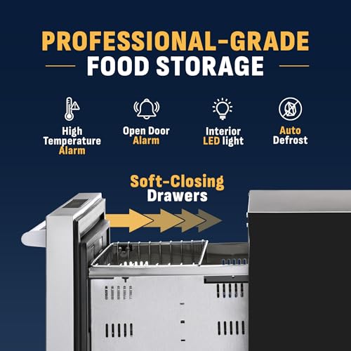 NewAir 24” Dual Zone Outdoor Beverage Fridge and Freezer | Freestanding or Built-In Under counter Refrigerator for Outside Patio | Dual Drawers that Refrigerate and Freeze | Stainless Steel