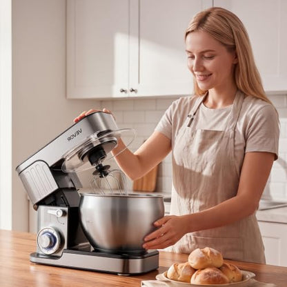 VEVOR 7.4 Qt Tilt Head Stand Mixer 500W Electric Dough Mixer
