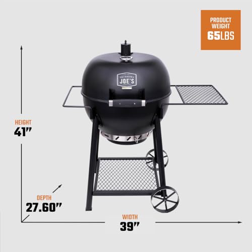Oklahoma Joe's Blackjack 21.5 in. Heavy-Duty Kettle Charcoal Grill with 382 sq. in. Cooking Area, Black
