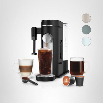 Ninja Coffee Maker, Single Serve, Brew with Coffee Pods and Grounds, Compatible with K-Cup Pods, 4 Styles, up to 24 Ounces Cup Sizes and 56 Ounces Removable Reservoir, Black, PB051