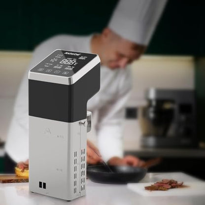 AnchorChef Immersion Circulator, Commercial Restaurant Sous Vide Machine, Large capacity sous vide cooker 1400W, Fast-Heating, With large Touchscreen Accurate Temperature Timer (120V with WiFi)