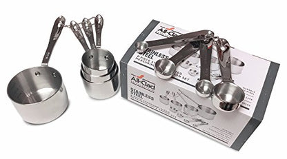 All-Clad Stainless-Steel 8 pc. Standard-Size Measuring Cup & Spoon Combo Set