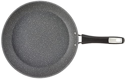 Bialetti Impact Textured Nonstick Oven-Safe Frying Pan, 12 Inch, Gray
