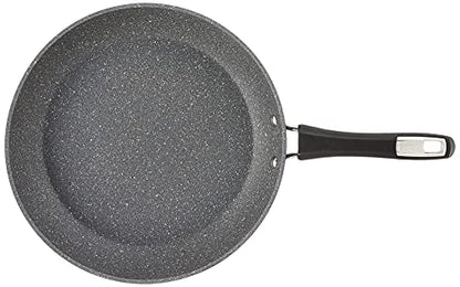 Bialetti Impact Textured Nonstick Oven-Safe Frying Pan, 12 Inch, Gray