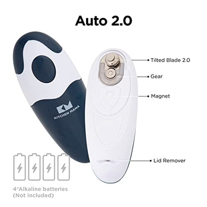 Kitchen Mama Auto 2.0 Electric Can Opener, Navy Blue