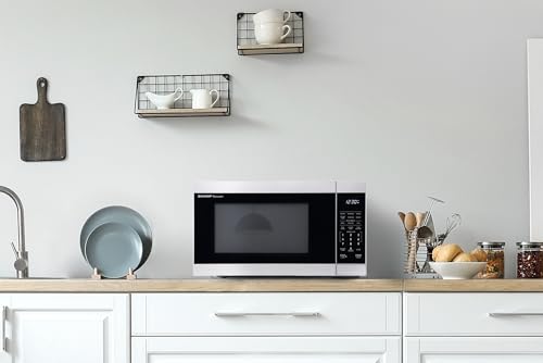 SHARP Countertop Microwave Oven with Removable 12.4" Carousel Turntable, 1000 Watt, 1.1 Cubic Feet, Stainless Steel