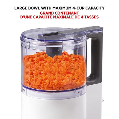 Starfrit Electric Oscillating Food Processor - 4 Cups - Measuring Spoon - High, Low & Pulse Modes - 300W