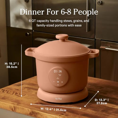 Our Place Dream Cooker, 6 Qt Ceramic Nonstick Pressure Cooker & Multicooker