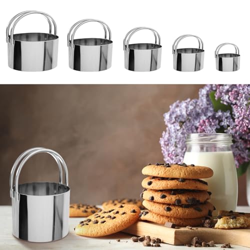 Biscuit Cutter,Pastry Cutter, Bench Scraper, Silicone Pastry Dough Baking Mat Set, Baking Tools and Accessories Kit
