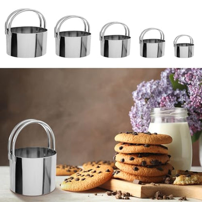 Biscuit Cutter,Pastry Cutter, Bench Scraper, Silicone Pastry Dough Baking Mat Set, Baking Tools and Accessories Kit
