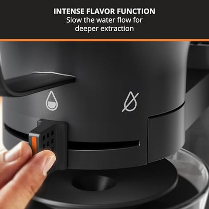 KRUPS Essential Brewer 8 Cup Drip Coffee Maker Machine, SCA-Certified, Blooming Technology, Barista-Quality, Pour Over Coffee Machine, Easy to Clean, Stainless Steel Design, Silver