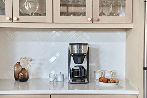 BUNN HB Heat N Brew Programmable Coffee Maker, 10 cup, Stainless Steel, 46500.0003