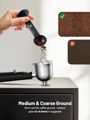 KEENSTAR 3.5Bar Espresso Machine with Milk Frother, 800W Compact Espresso and Cappuccino Maker, Preheating Function, 4-Cup Espresso Maker for Latte or Cappuccino, Gift for Coffee Lovers Upgrade