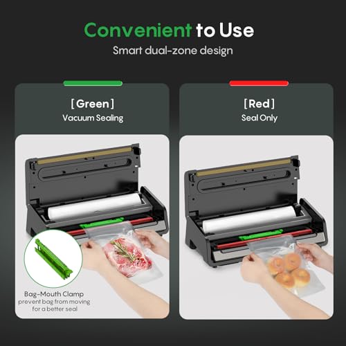 FRESKO Food Vacuum Sealer with Automatic Bag Detection & Built-in Cutter
