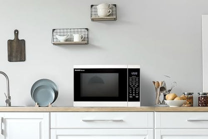 SHARP Countertop Microwave Oven with Removable 12.4" Carousel Turntable, 1100 Watt, 1.4 Cubic Feet, White