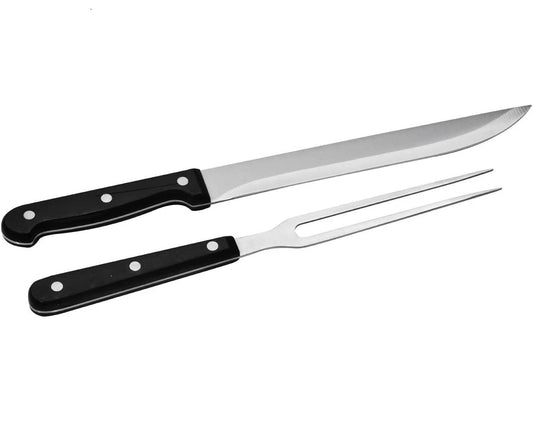 Carving Knife and Fork Set, Carving Set for Chicken Meat Turkey Carving Knife and Fork Set, BBQ Knife Set