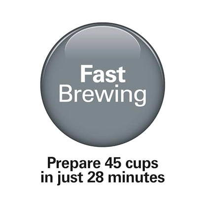 Hamilton Beach 45 Cup Fast Brew Coffee Urn and Hot Beverage Dispenser, 40521