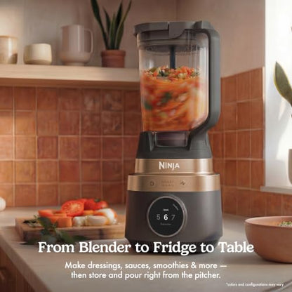 Ninja CrushBOSS Intelligent Blender, 1850PW, XL 72-oz, Onyx, LB201BK