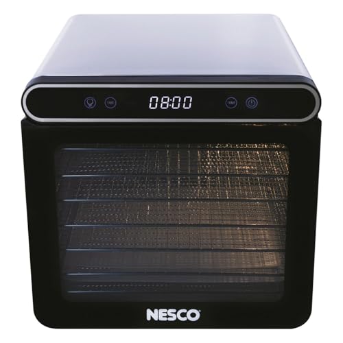 NESCO FD-7SSD Digital Food Dehydrator for Beef Jerky, Dried Fruit and Dog Treats, 7 Stainless Steel Trays, Silver