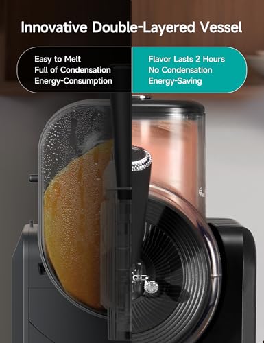 HiCOZY F3 Slushie Machine & Soft Serve Ice Cream Machine, Ice Cream Maker, No Ice Needed, Self-Cleaning, 5 Presets for Soft Serve, Frozen Drink, Milk Shake, Margaritas, Frappés and More