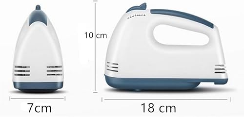 7 Speed HandMixer Electric Handheld,Portable Kitchen Mixer with Easy Button and 5 Attachments(2Dough Hooks,1Whisk,2Beaters) Food Blender Whisk Dough Hooks for Cookies,Cakes, Dough, Batters,&More