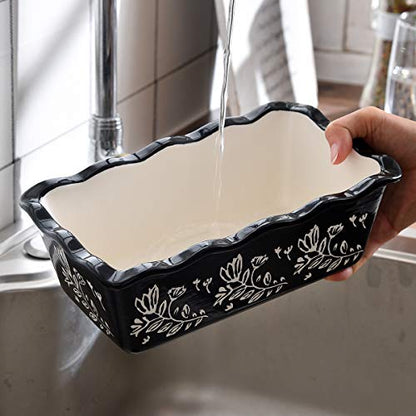Wisenvoy Loaf Pans for Baking - Ceramic & Porcelain Nonstick Bread Pans