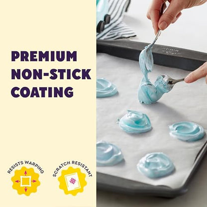 Wilton Gold Premium Non-Stick Warp-Resistant Bakeware, Made without PFAs, Medium Cookie Sheet, 15.25 x 10.25 in, Packaging May Vary