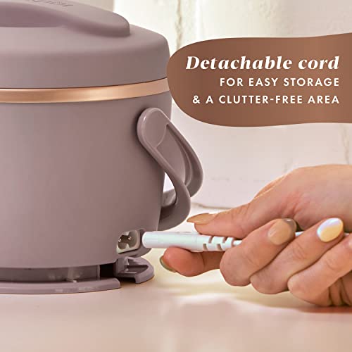 Crock-Pot 20oz Portable Electric Food Warmer, Personal Lunch Box Keeps Food Spill-Free & Warm, Ideal for Travel, Work, School, Car, On-the-Go, Dishwasher-Safe, Giftable, Blush Pink