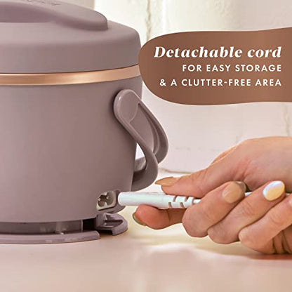 Crock-Pot 20oz Portable Electric Food Warmer, Personal Lunch Box Keeps Food Spill-Free & Warm, Ideal for Travel, Work, School, Car, On-the-Go, Dishwasher-Safe, Giftable, Blush Pink