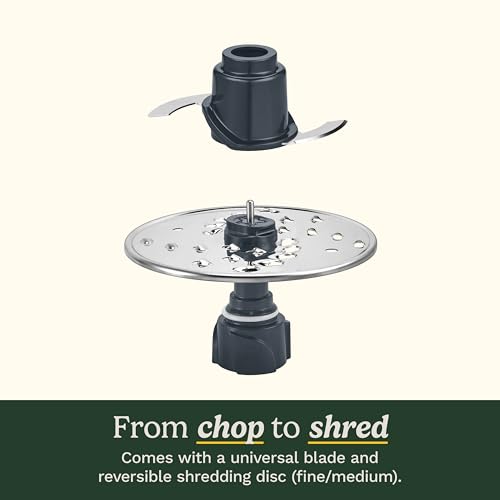 Cuisinart 5‑Cup Chop & Shred Food Processor, Compact Food Chopper, Easy‑Store Design, Silver FP-5