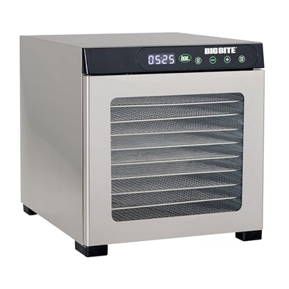 LEM Products BigBite 10-Tray Stainless Steel Dehydrator, Food Dehydrator