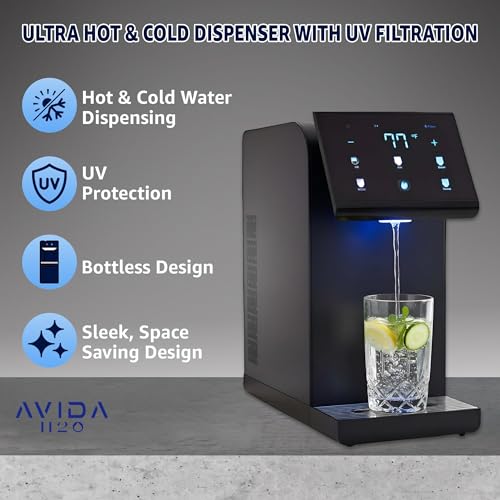 Avida H2O Ultra Instant Hot & Cold Water Dispenser, Black