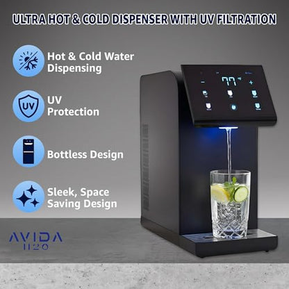 Avida H2O Ultra Instant Hot & Cold Water Dispenser, Black