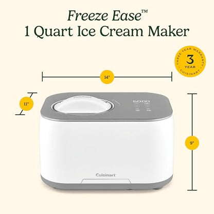 Cuisinart Ice Cream Maker Machine, Automatic, No Pre-Freezing, 1-Qt