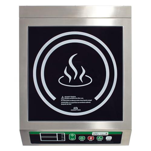 Winco 1800W Silver/Black Induction Cooktop Burner