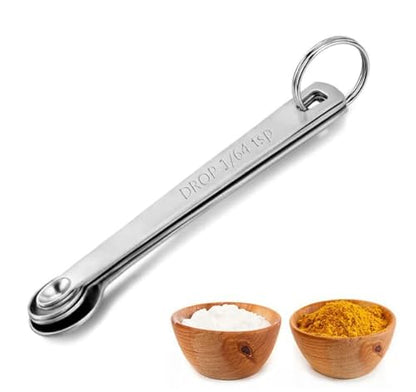 LIUSM Mini Measuring Spoons Set,Stainless Steel Measuring Spoons Set (Set of 5)