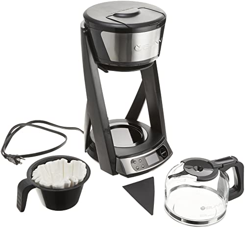 BUNN HB Heat N Brew Programmable Coffee Maker, 10 cup, Stainless Steel, 46500.0003