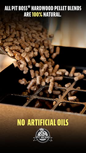 Pit Boss 100% All Natural BBQ Hardwood Pellets for Cooking, Grilling, and Smoking | 40lbs. Wood Pellets for Pellet Grills and BBQ Smokers | Apple Blend