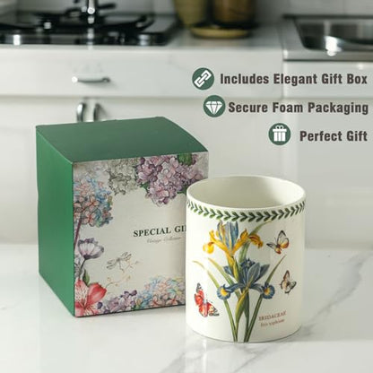 Howise Ceramic Sunflower Baking Casserole Dish with Handles,Large 2 pieces 8x13 inch & 6x10 inch Lasagna Baking Dish and Middle Flower Andplant Baking Pan,Porcelain Serving Bakeware Set