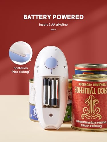 Electric Can Opener, Reemix Battery Operated Can Opener