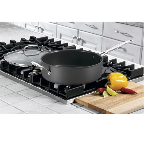 Cuisinart Chef's Classic™ Nonstick Hard Anodized 5.5 Quart Sauté Pan with Helper Handle & Cover, 633C-30H