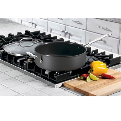 Cuisinart Chef's Classic™ Nonstick Hard Anodized 5.5 Quart Sauté Pan with Helper Handle & Cover, 633C-30H