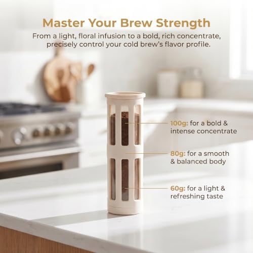 Xarfxco Cold Brew Coffee Maker, 40oz BPA-Free Iced Coffee and Tea Pitcher