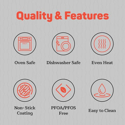 Non-Stick Pizza Pan 1 Pack, 13 Inch Round Carbon Steel Pizza Tray with Perforated Holes for Crispy Crust, PFOAPFOSPTFE Free, Dishwasher & Oven Safe Up To 450°F, Durable Nonstick Gray Coating