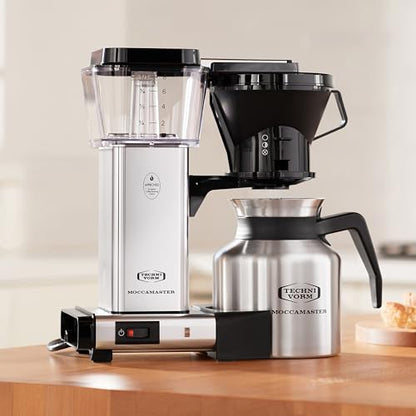 Technivorm Moccamaster 79212 KBTS Coffee Brewer, 32 oz, Polished Silver