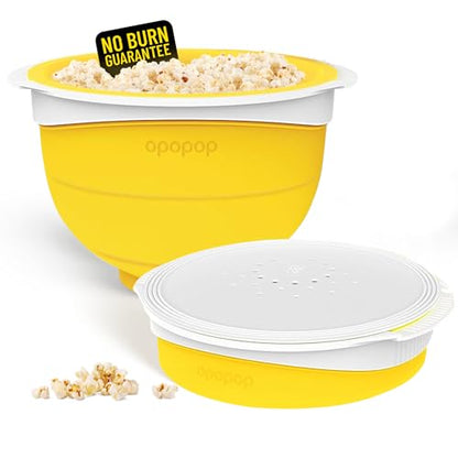 Opopop Silicone Popcorn Popper - Collapsible Microwave Popcorn Maker
