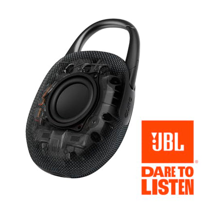 JBL Clip 5 - Ultra-Portable, Waterproof & Dustproof Bluetooth Speaker, Big JBL Pro Sound with Punchy bass, Integrated Carabiner, Up to 12 Hours of Play, Made in Part with Recycled Materials (Black)