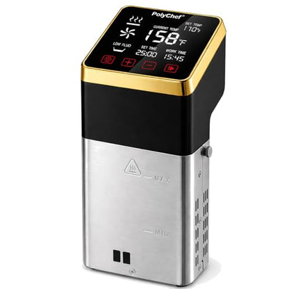 Commercial Sous Vide Cooker 1400W, Immersion Circulator with Precise Temperature Control & Timer, Large LCD Display, IPX7 Waterproof, Fast Heating Pump, Sous Vide Machine for Home & Commercial Use